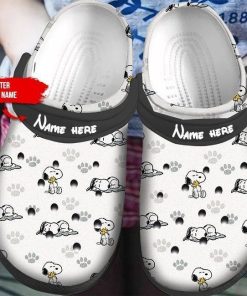 arcticfootwear custom name snoopy icon white clogs shoes pvf6l.jpg