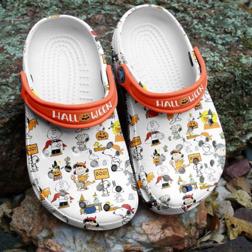 Deschea  Halloween Snoopy Boo The Peanut Crocband Clogs