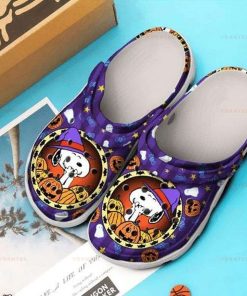 Deschea  Halloween Snoopy Crocband Clogs