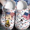 Deschea  Peanuts Snoopy Crocs Crocband Clogs Comfortable Shoes 3D