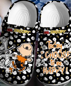 Deschea  Peanuts Snoopy Crocs 3D Clog Shoes