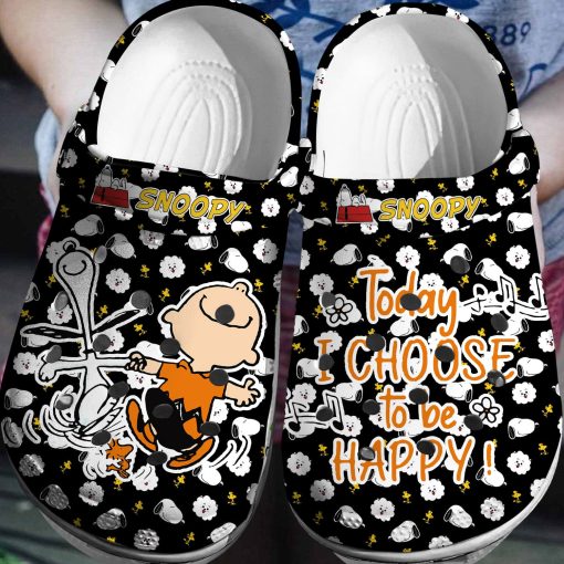 Deschea  Peanuts Snoopy Crocs 3D Clog Shoes