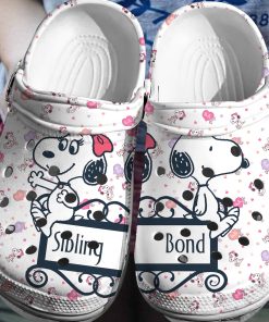 Deschea  Peanuts Snoopy Crocs Clogs Shoes Comfortable Crocband 3D