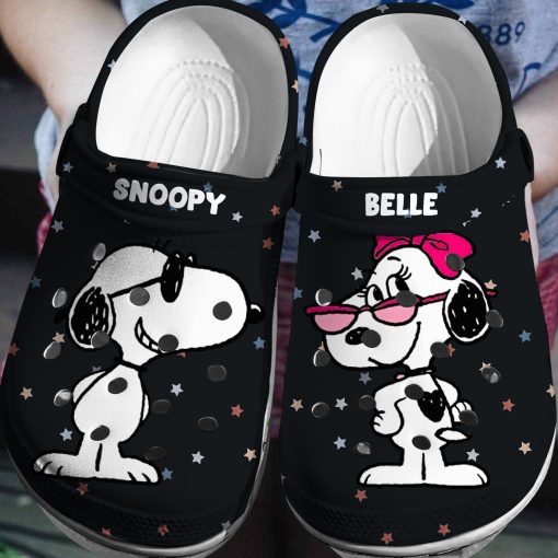 Deschea  Peanuts Snoopy Crocs Clogs Shoes Crocband Comfortable 3D