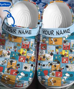 Deschea  Peanuts Snoopy Crocs Crocband Clogs Comfortable Shoes 3D