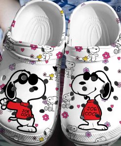 Deschea  Peanuts Snoopy Crocs Crocband Comfortable Clogs Shoes 3D