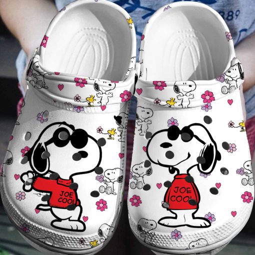 Deschea  Peanuts Snoopy Crocs Crocband Comfortable Clogs Shoes 3D