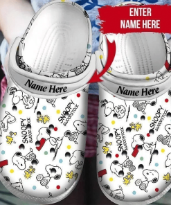 Deschea  Personalised Snoopy clog Shoes