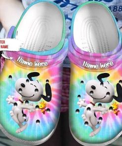 Deschea  Snoopy And Woodstock Clog Shoes