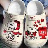 Deschea  Snoopy Dog Cartoon Crocs 3D Clog Shoes