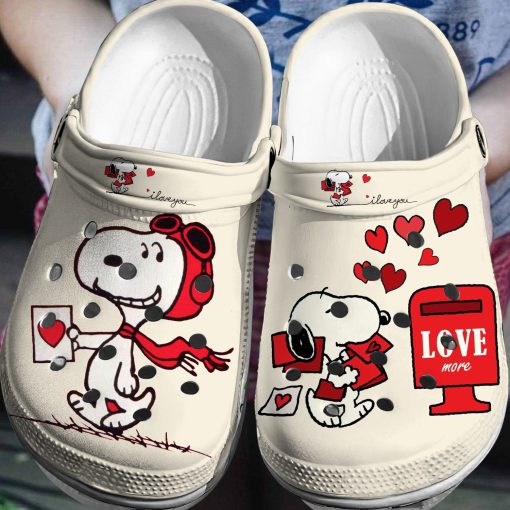 Deschea  Snoopy Cartoon Dog Crocs 3D Clog Shoes