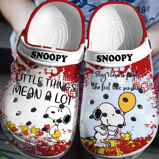 Deschea  Snoopy Crocs 3D Clog Crocsband Shoes