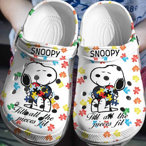 Deschea  Snoopy Crocs 3D Crocsband Clog Shoes