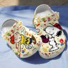 Deschea  Snoopy Crocsband Crocs 3D Clog Shoes