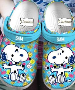 Deschea  Snoopy Crocs Clogs Comfortable Crocband Shoes for men women