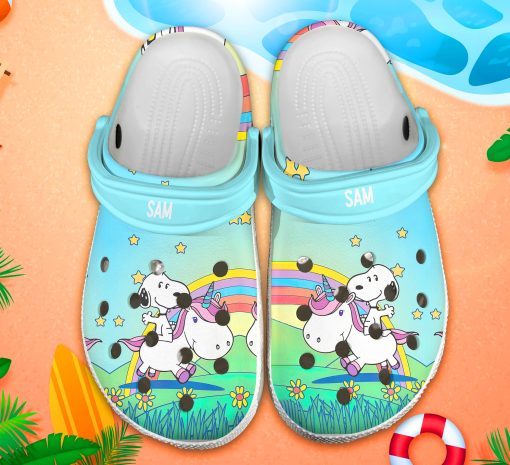 Deschea  Snoopy Crocs Crocband Clogs Comfortable Shoes for men women