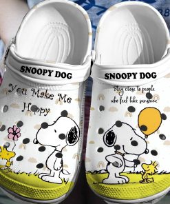 Deschea  Snoopy Dog Cartoon Crocs 3D Clog Shoes