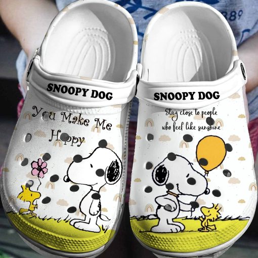 Deschea  Snoopy Dog Cartoon Crocs 3D Clog Shoes