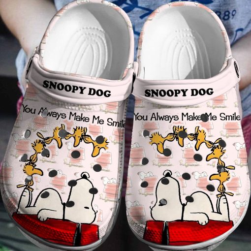 Deschea  Snoopy Dog Crocs 3D Clog Cartoon Shoes