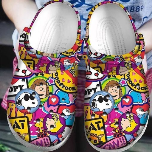 Deschea  Snoopy Peanuts Clog Shoes