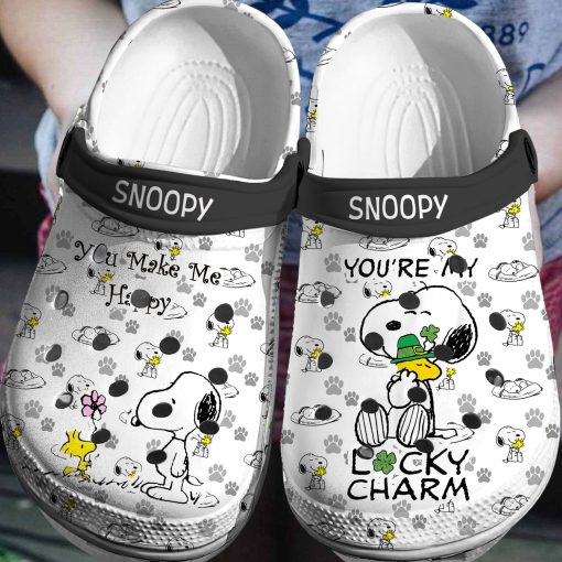 Deschea  Snoopy Peanuts Crocs 3D Clog Shoes