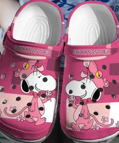 Deschea  Snoopy x Pink Panther Crocs 3D Clog Shoes