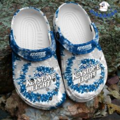 Tie Dye Keystone Light Crocs