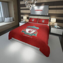 Liverpool Fc Football Club Duvet Cover, Flastsheet, Pillowcase Bedding Set Gift For Fans, Black Friday, Christmas
