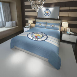 Manchester City Fc Football Club Duvet Cover, Bedding Set Gift For Christmas, Black Friday, Thanksgiving
