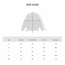 T1 World Uniform Jacket 2025 Shop Graphic Designed T-Shirt and Apparel size guide