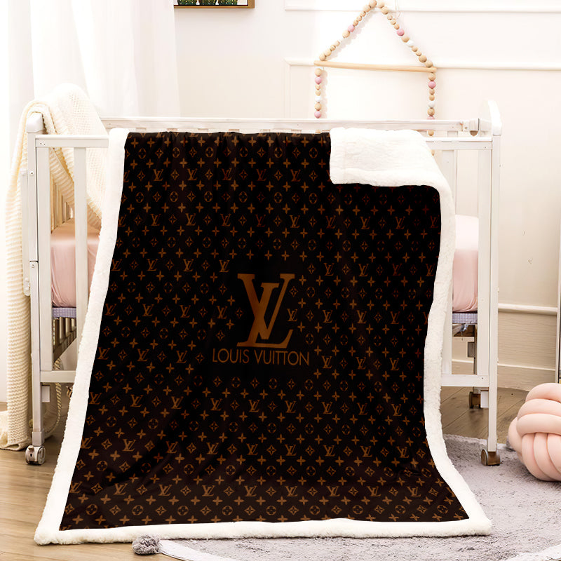 black and brown louis Vuitton blanket black and brown louis Vuitton blanket
