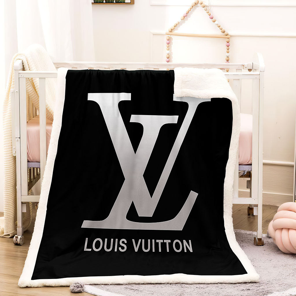 black and dark gray louis Vuitton blanket black and dark gray louis Vuitton blanket