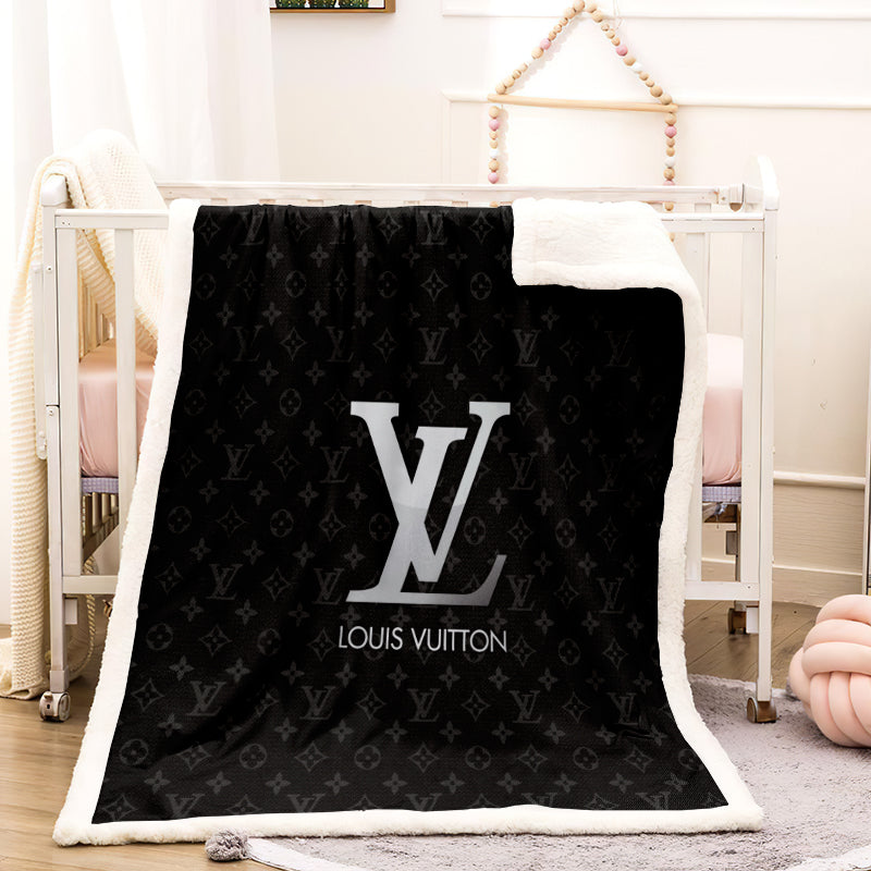 black and gray louis Vuitton blanket black and gray louis Vuitton blanket