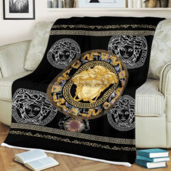 Black Medusa Versace blanket