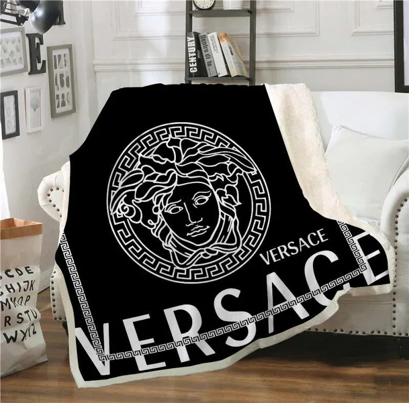 Black Versace blanket Black Versace blanket