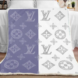 Blue & White Louis Vuitton blanket
