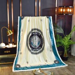 Blueberry Versace blanket