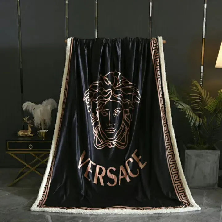 Bronze Medusa Versace blanket Bronze Medusa Versace blanket