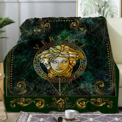 Dark green Versace blanket