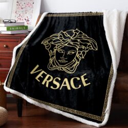 Light yellow logo Versace blanket