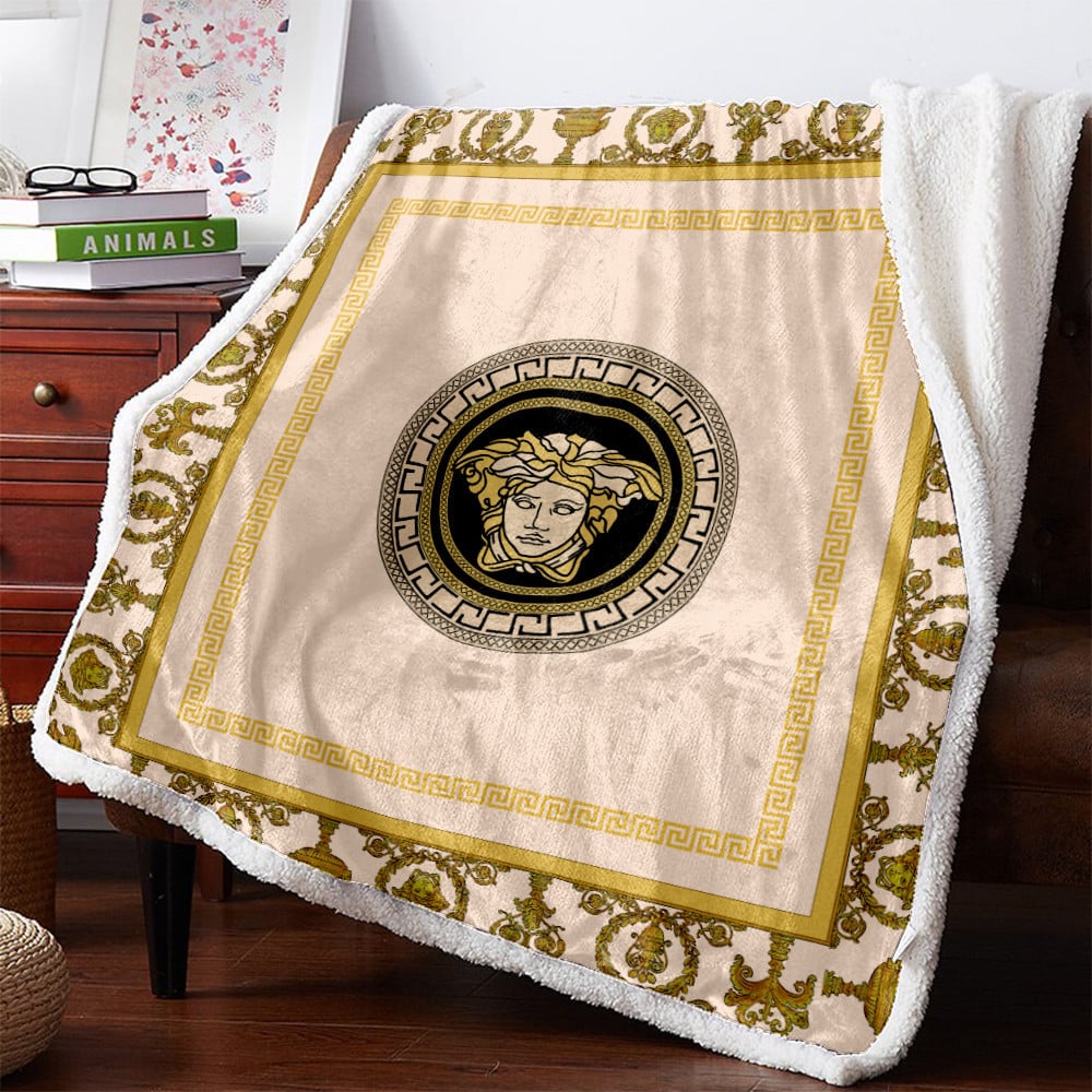 Light yellow Versace blanket Light yellow Versace blanket