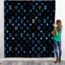 Luxury Blue Louis Vuitton blanket