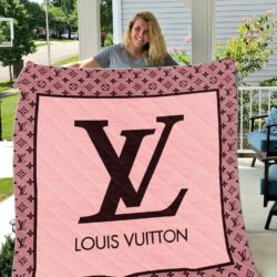 Luxury Pink Louis Vuitton blanket