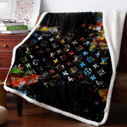 Mixed colors Louis Vuitton blanket