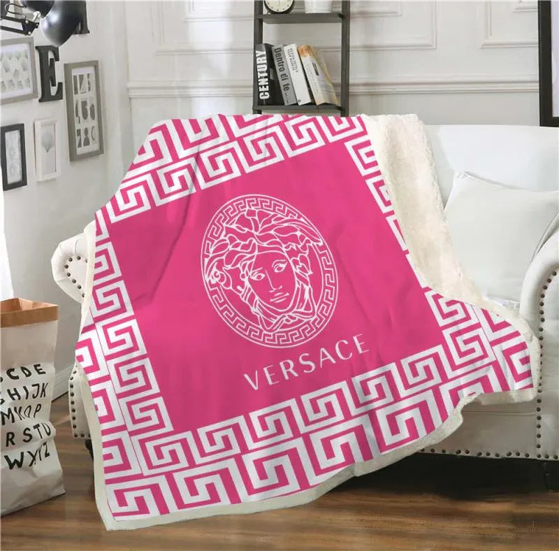 Pink Versace blanket Pink Versace blanket
