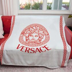 Red Versace blanket