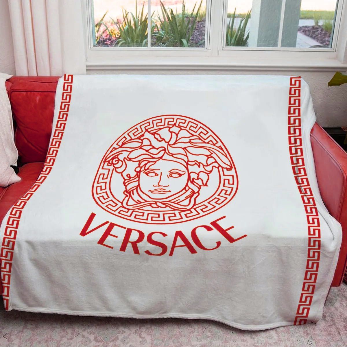 Red Versace blanket Red Versace blanket