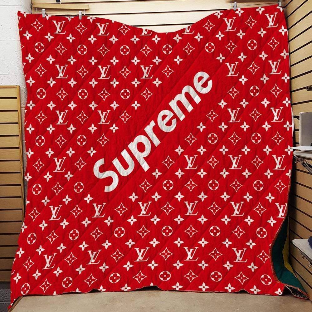 Supreme Red Small Logo Louis Vuitton blanket Supreme Red Small Logo Louis Vuitton blanket