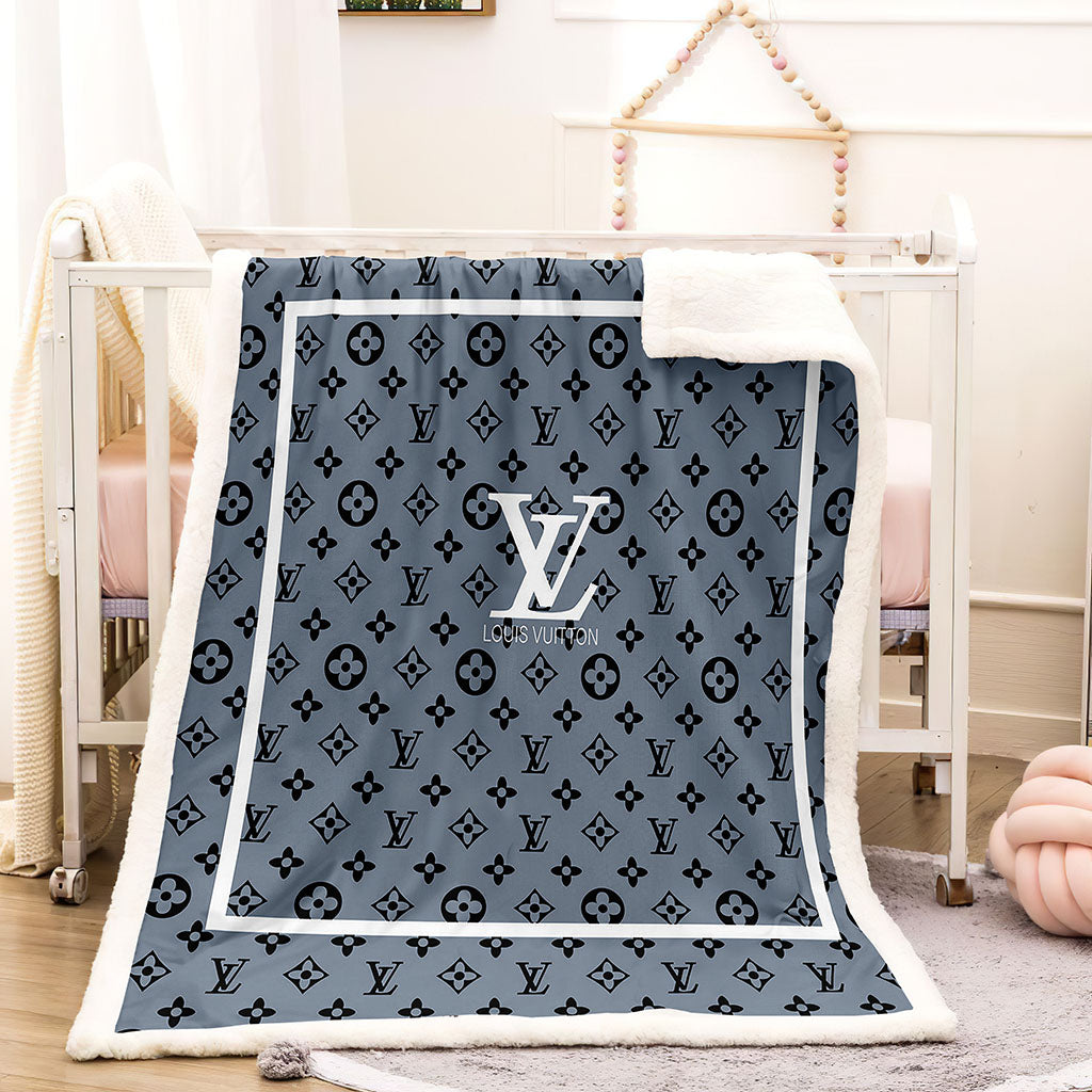 white and gray louis Vuitton blanket white and gray louis Vuitton blanket
