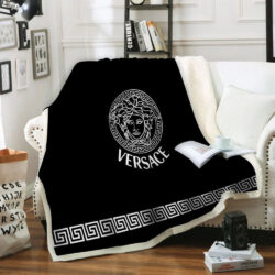 White & Black Versace blanket